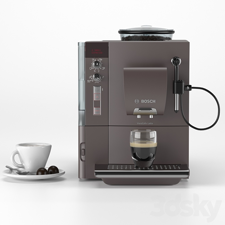 Bosch TES coffee machine 3DS Max - thumbnail 2