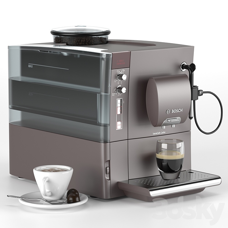 Bosch TES coffee machine 3DS Max - thumbnail 1