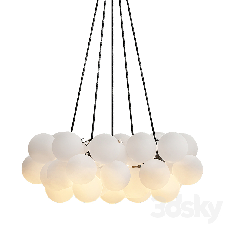 Frosted bubble chandelier Pendant light 3D model