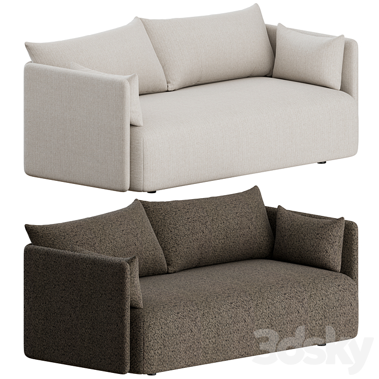 Offset Sofa 2 Seater by Menu 3DS Max - thumbnail 2