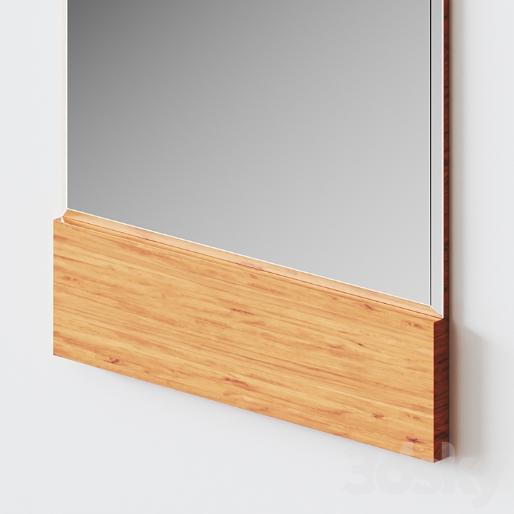 Temescal White Oak Floor Mirror by Pottery Barn 3DS Max - thumbnail 2