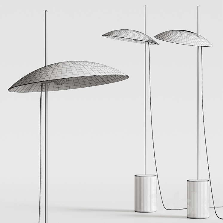 bs.living Clam Floor Lamp 3DS Max - thumbnail 2
