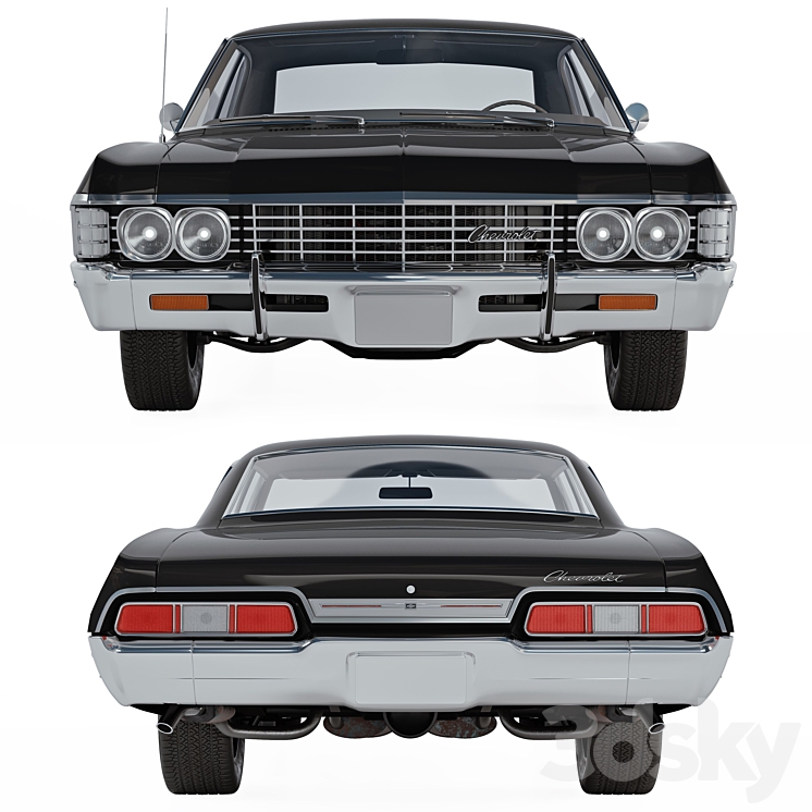 Chevrolet Impala 1967 4 Door 3D Model