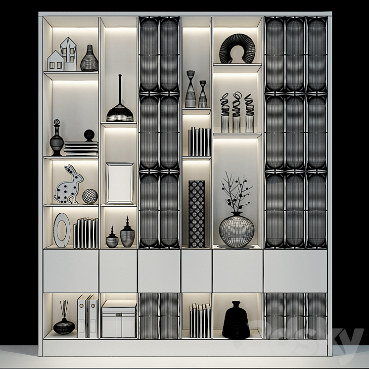 Cabinet Furniture 0297 3DS Max - thumbnail 2