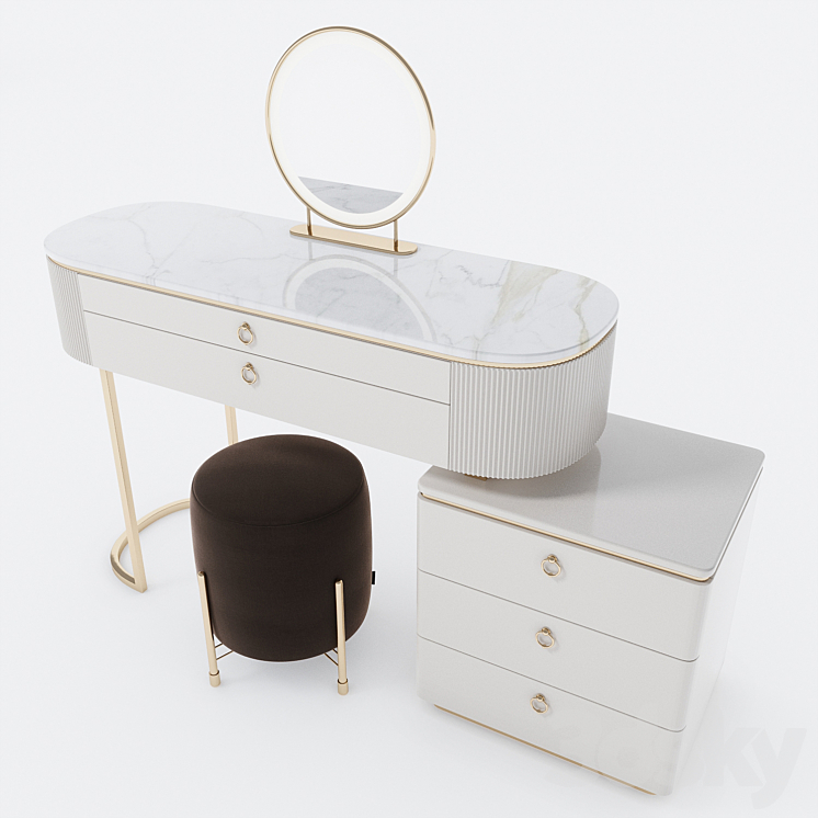 Dressing table (2 modifications) 3D Model