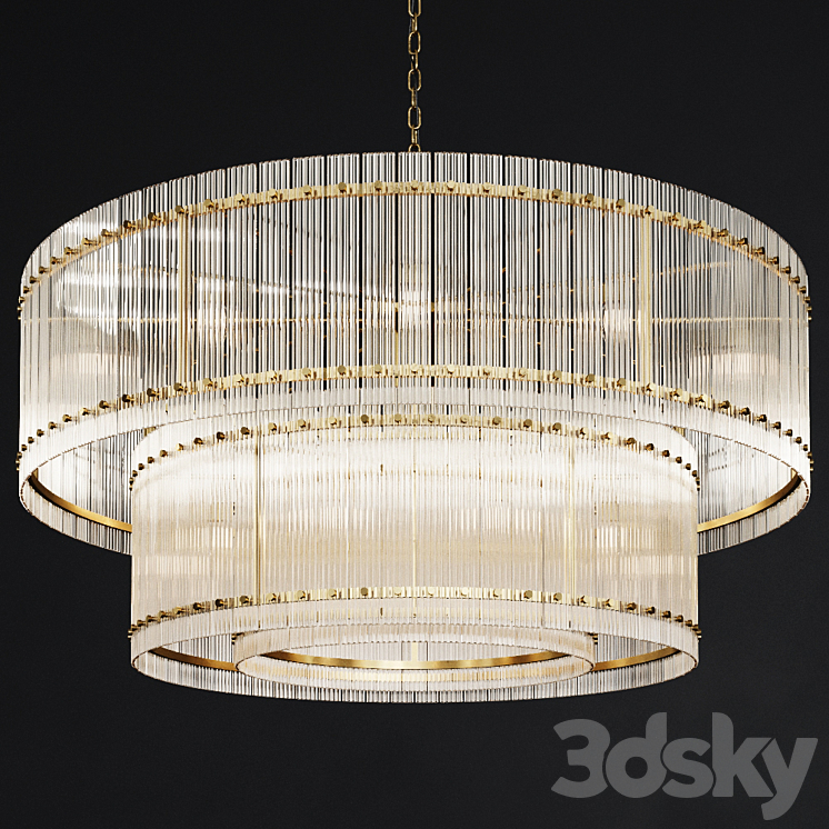 Restoration Hardware SAN MARCO 2 TIER ROUND CHANDELIER