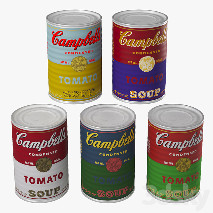 Campbell soup - Food and drinks - 3D model