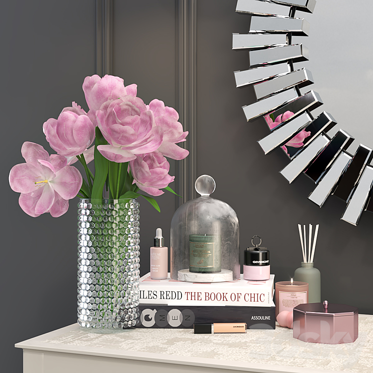 dressing table-01 3D Model