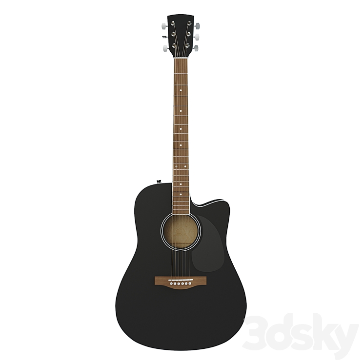 Acoustic guitar 3D Model