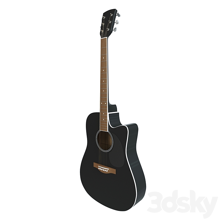 Acoustic guitar 3DS Max - thumbnail 2