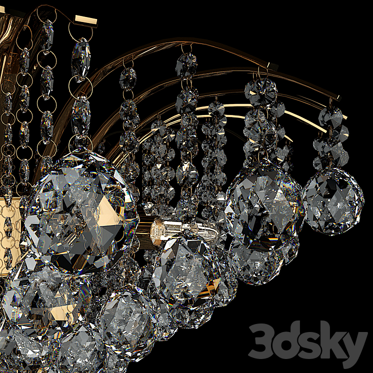 Crystal Chandelier 3DS Max - thumbnail 2