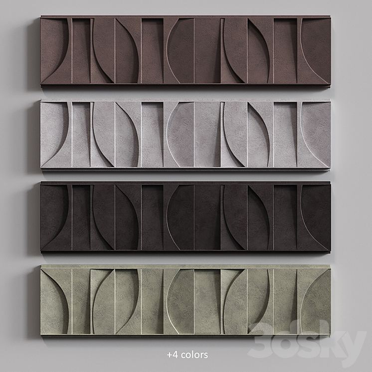 Relief Earth Wallpanel 3D Model