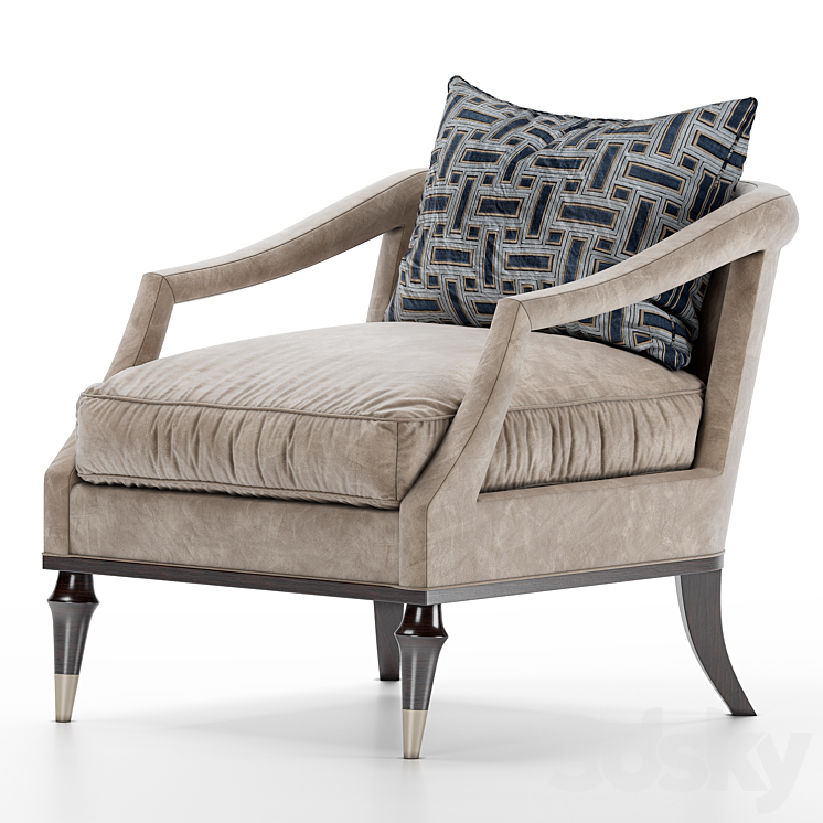 Living large Caracole chair 3DS Max Model - thumbnail 2
