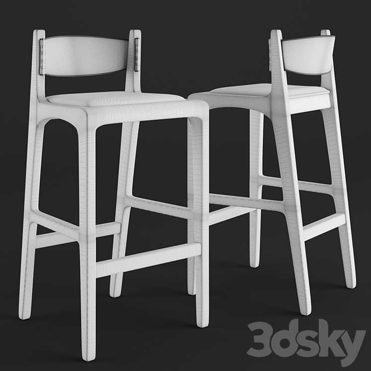 Bar stool. Helga estudiobola 3DS Max - thumbnail 2