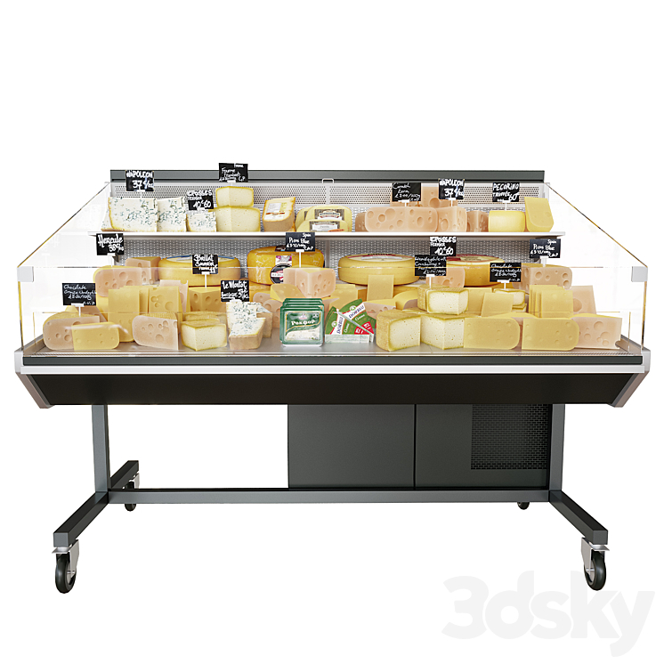 Cheese showcase 3D Model