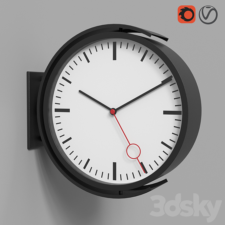 Wall clock IKEA BISSING BISSING 3D Model