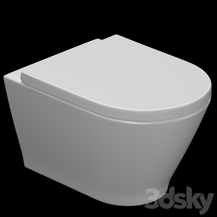 Wall hung toilet Lavinia Boho Elegant Rimless 3308001R - Toilet and ...