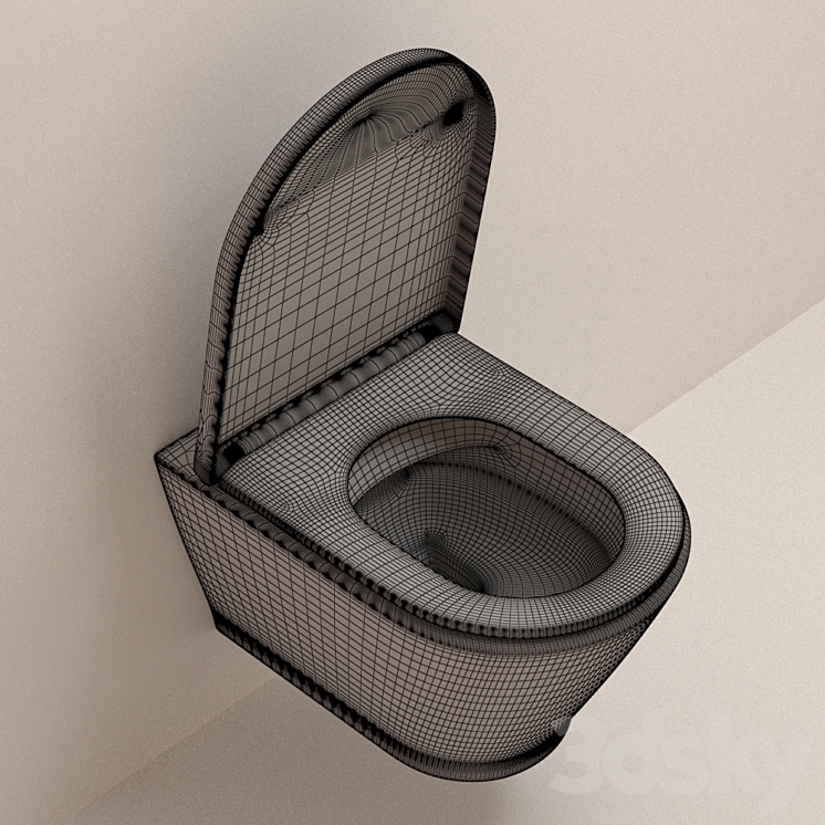 Wall hung toilet Lavinia Boho Elegant Rimless 3308001R - Toilet and ...
