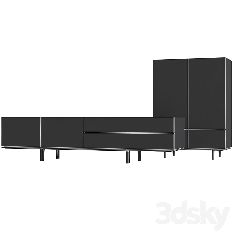 Poliform Home Hotel Sideboard - Wardrobe & Display cabinets - 3D model