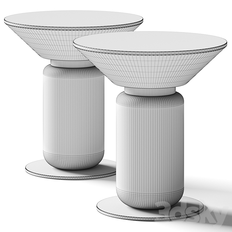 HC28 Aurora Coffee & Side Table 3D Model