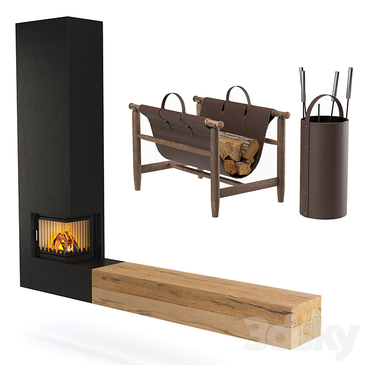 fireplace 3DS Max - thumbnail 1