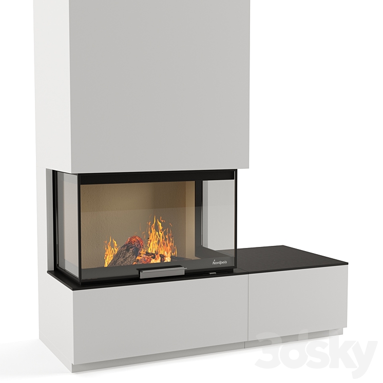 Fireplace Nordpeis 3D Model