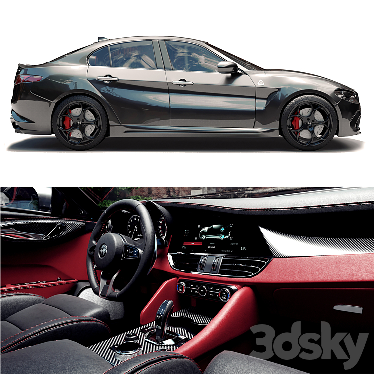 Alfa romeo giulia 3D Model