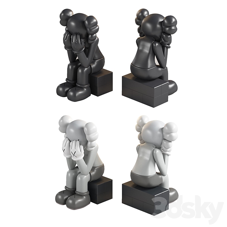 kaws Passing Through 3D Model