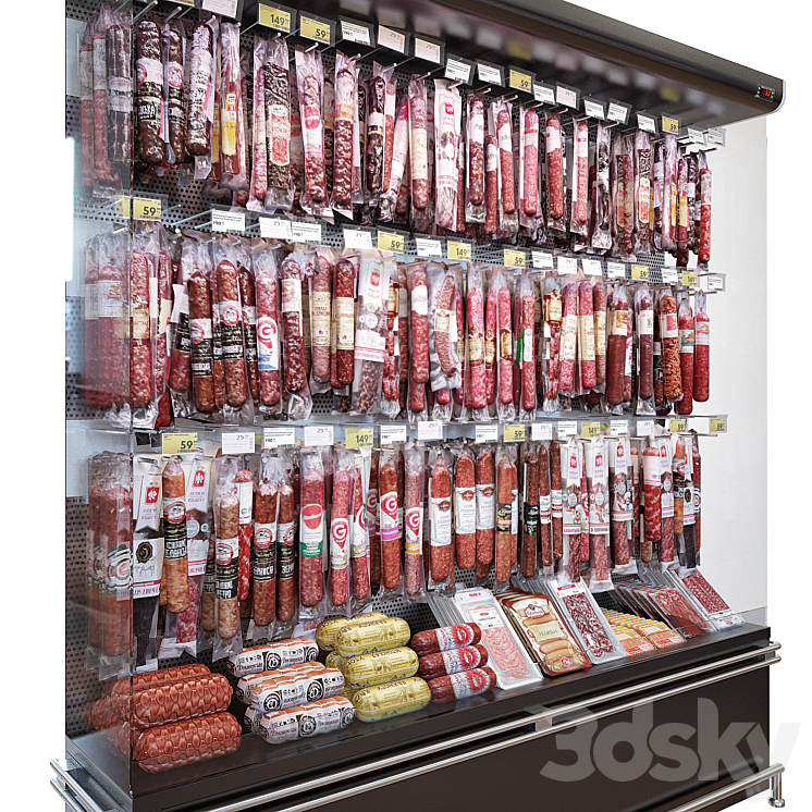 Sausage showcase 2 3D Model