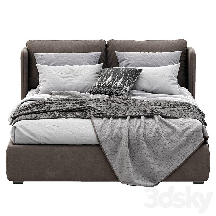Meridiani Bed Kira Bed 3d Model