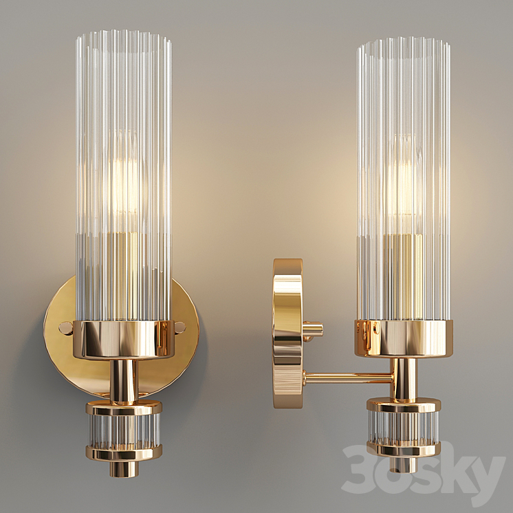 Favorite 2673-1W Aesthetic Sconce 3DS Max - thumbnail 1