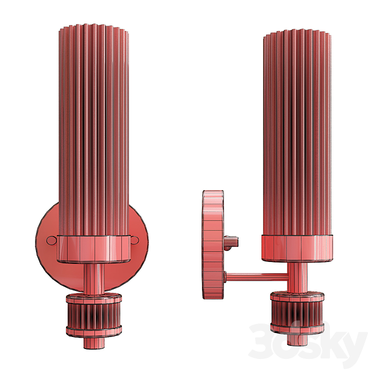 Favorite 2673-1W Aesthetic Sconce 3DS Max - thumbnail 2