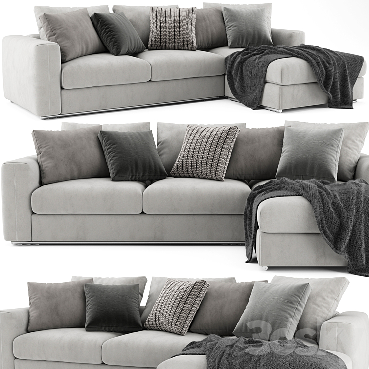 Flexform Asolo Sectional Sofa Sofa 3D model