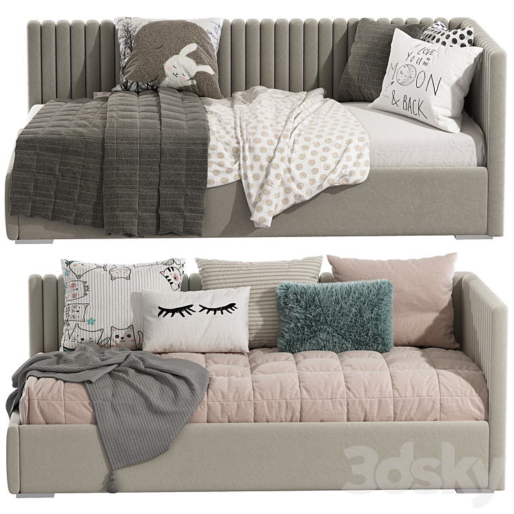 Children’s sofa bed in a modern style 3DS Max Model - thumbnail 2