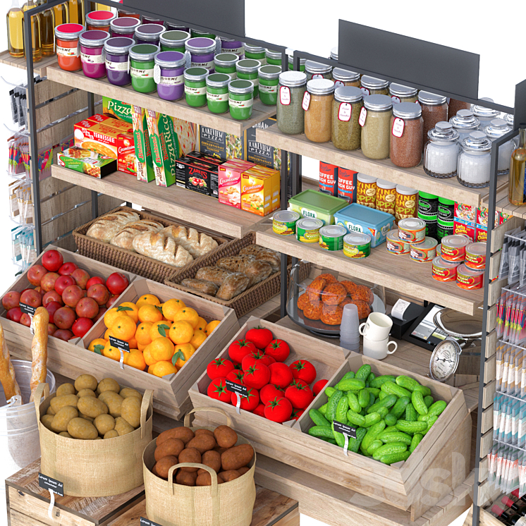 JC Grocery Store 7 3D Model