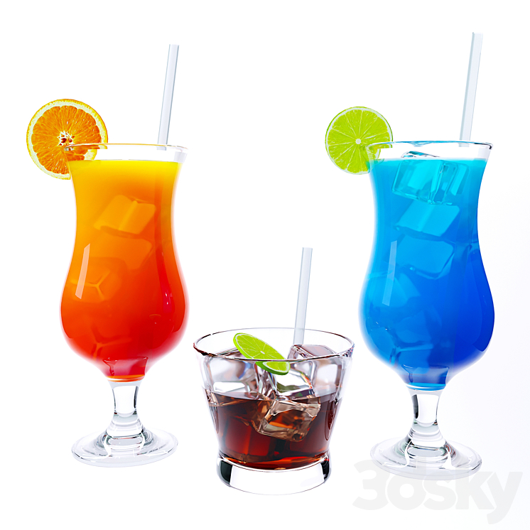 Popular cocktails 3DS Max - thumbnail 1