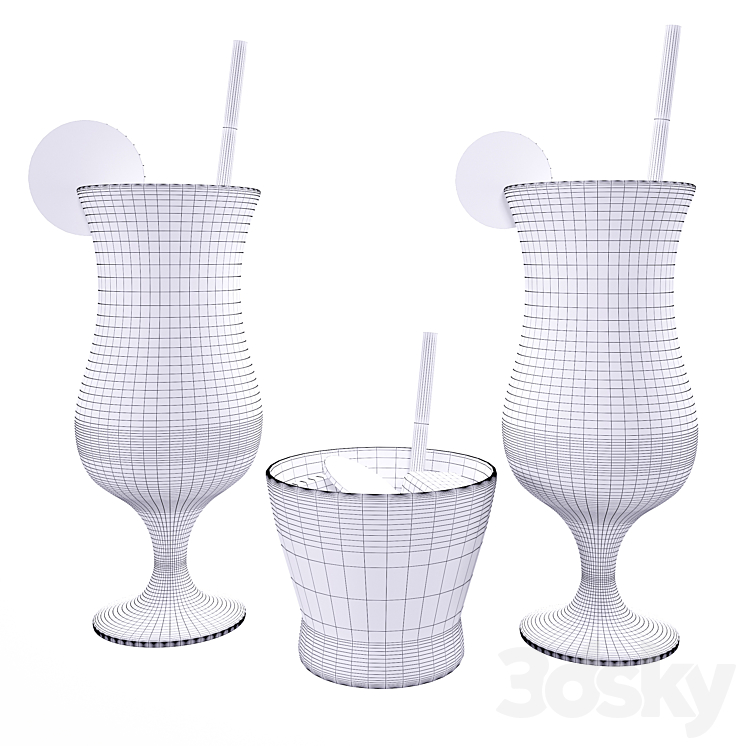 Popular cocktails 3DS Max - thumbnail 2