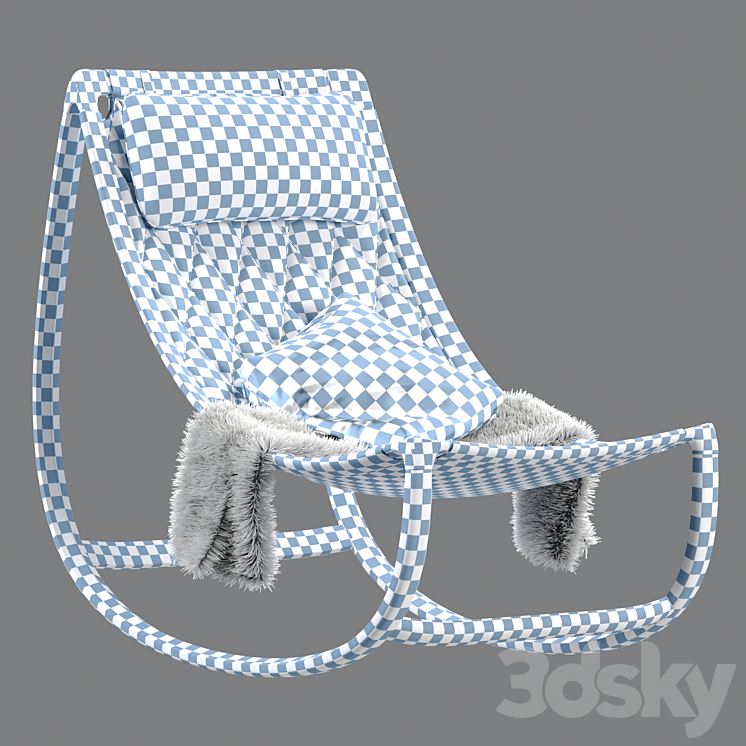 Lune Rocking Chair By Louis Vuitton | 3D model