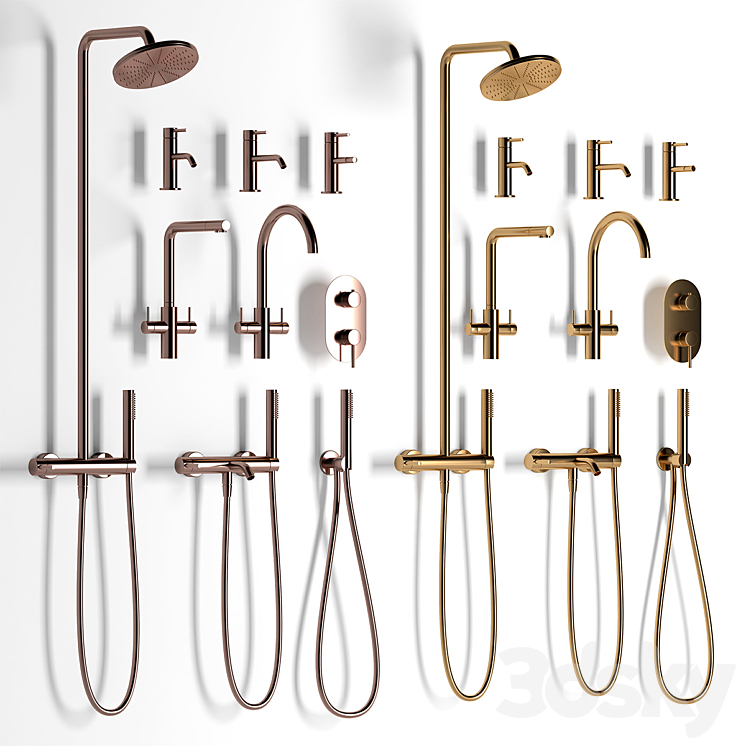 Mixer set ACQUERELLI set 3D Model