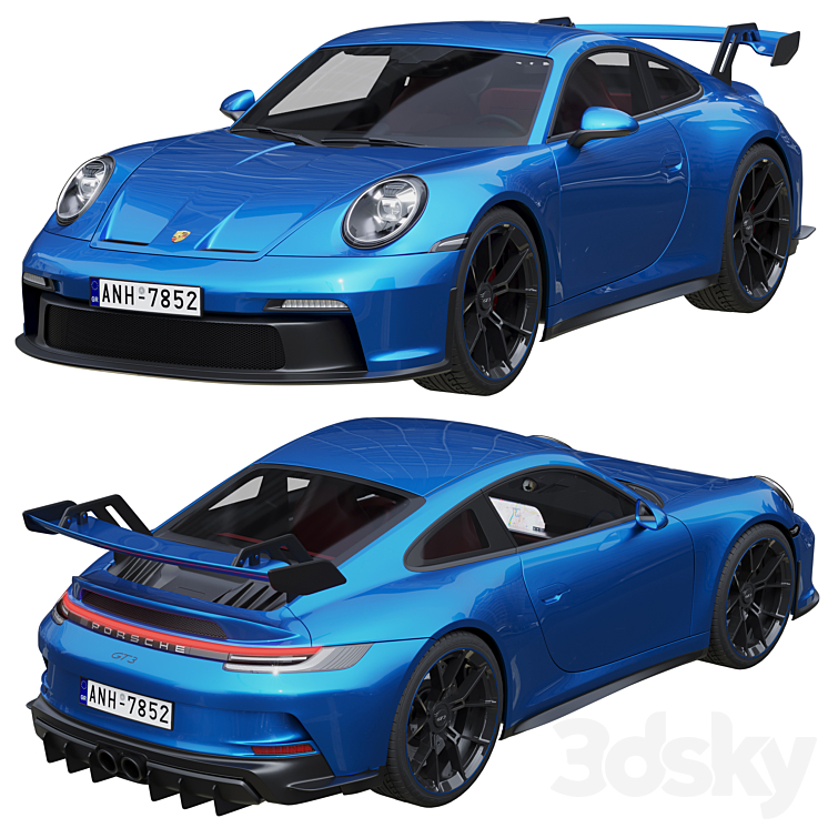 Porsche 911 GT3 2021 3D Model