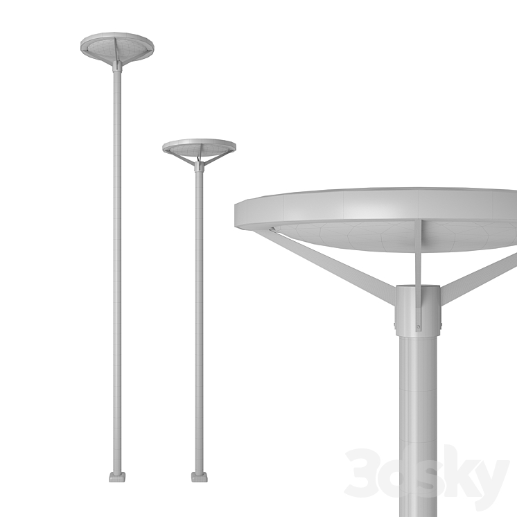Street lamp - Street LED light 3 3D Model Free