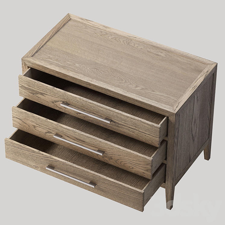 French Contemporary Closed Nightstand Sideboard & Chest of drawer