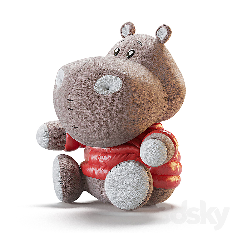 Set of soft toys 2 3D Model