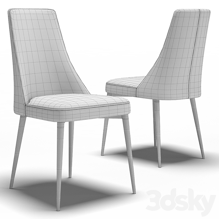 “Dantone | Chair “”Hampton””” 3DS Max - thumbnail 2