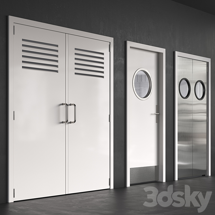 Technical Doors 3D Model