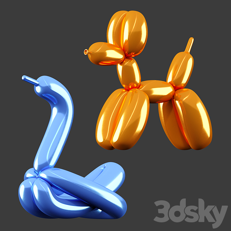 The dog and the swan 3D Model
