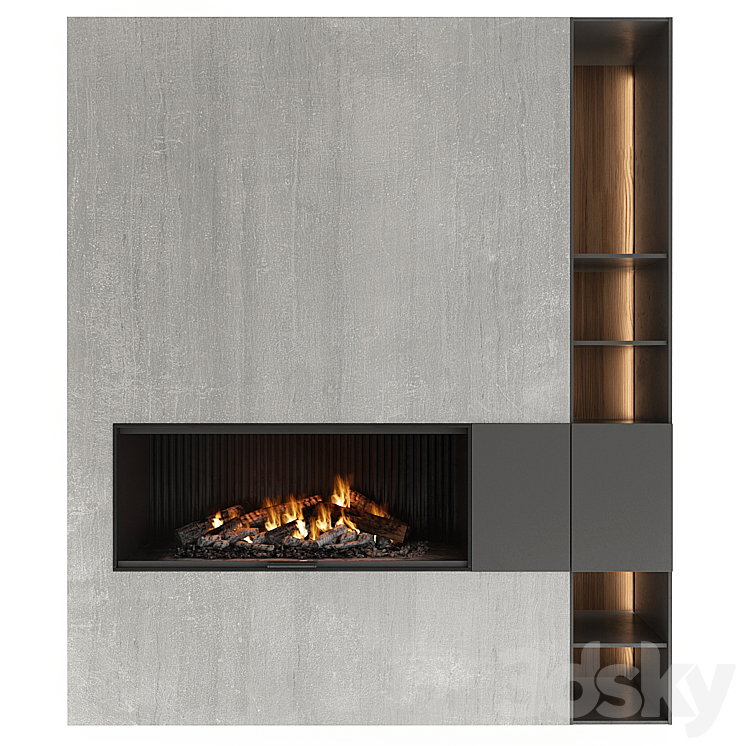 Fireplace 3DS Max - thumbnail 1