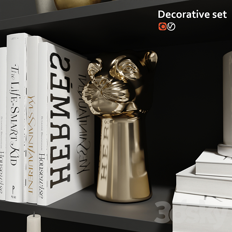Decorative set 3D Model