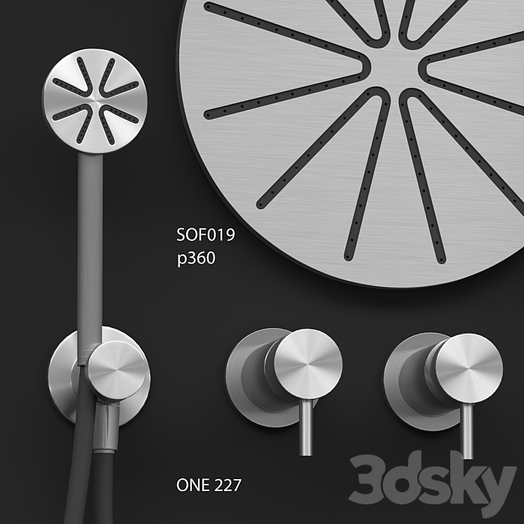 bathroom faucet set linki vol .02 3D model