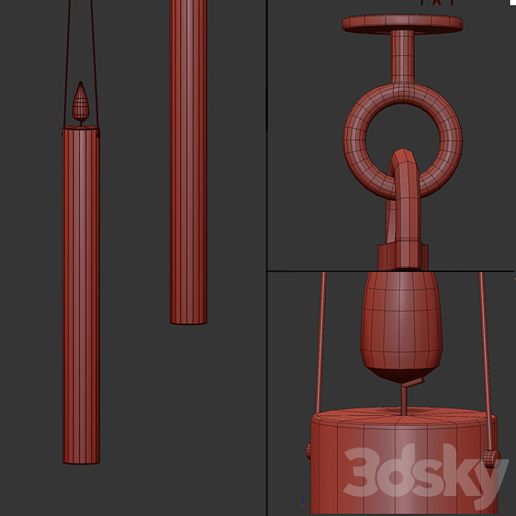 Fly Candle Fly! Pendant light 3D model